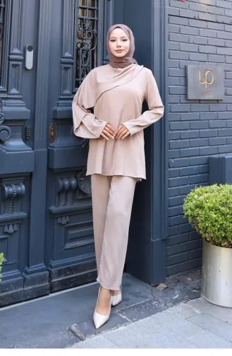 Anzug Mit Cape-Detail Nerz 776