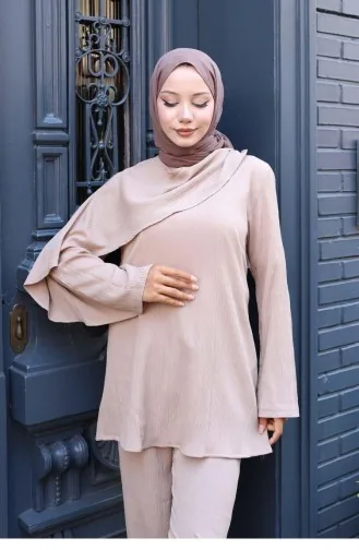 Anzug Mit Cape-Detail Nerz 776