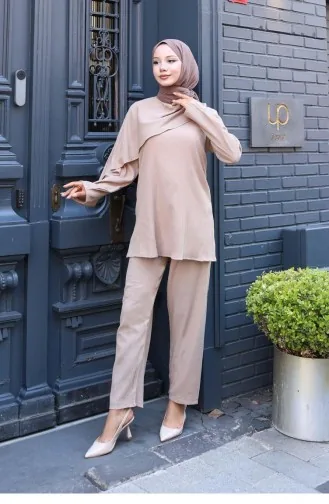 Anzug Mit Cape-Detail Nerz 776