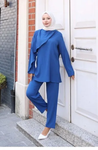 Cape Gedetailleerd Pak Indigo 777