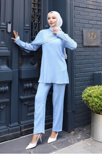 Combinaison Détaillée Avec Cape Bleu Bébé 778