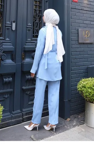 Combinaison Détaillée Avec Cape Bleu Bébé 778