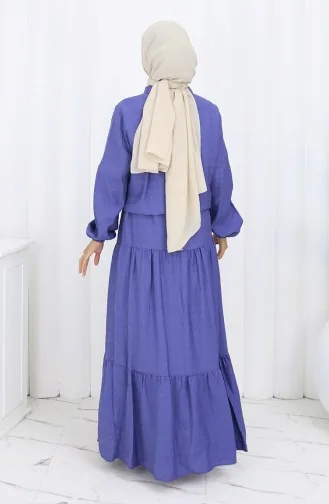 Zweiteiliger Anzug Mit Elastischen Ärmeln Und Reißverschluss 0129-21 Lila 0129-21