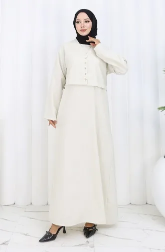 Jacket And Vest Two Piece Suit 2155-03 Beige 2155-03