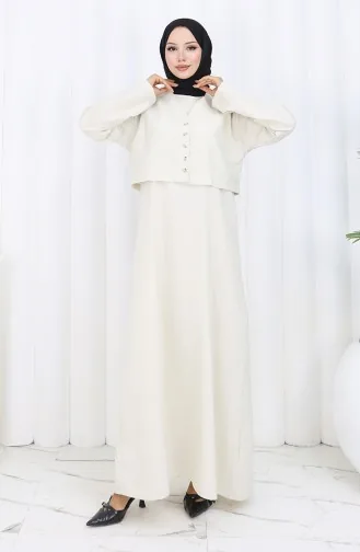 Jacket And Vest Two Piece Suit 2155-03 Beige 2155-03