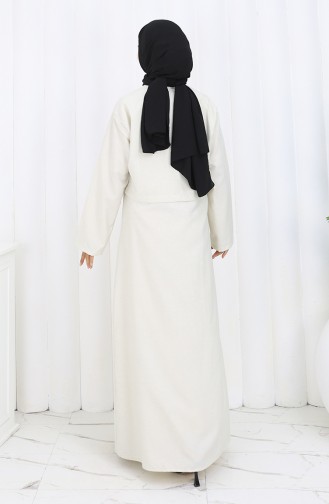 Zweiteiliger Anzug Mit Jacke Und Weste 2155-03 Beige 2155-03