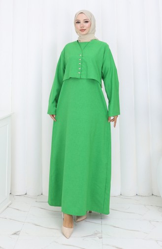 Ensemble Deux Pièces Veste Et Gilet 2155-07 Vert émeraude 2155-07