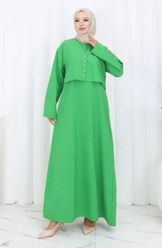 Ensemble Deux Pièces Veste Et Gilet 2155-07 Vert émeraude 2155-07