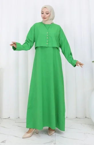 Ensemble Deux Pièces Veste Et Gilet 2155-07 Vert émeraude 2155-07