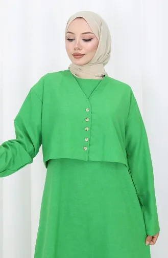 Ensemble Deux Pièces Veste Et Gilet 2155-07 Vert émeraude 2155-07