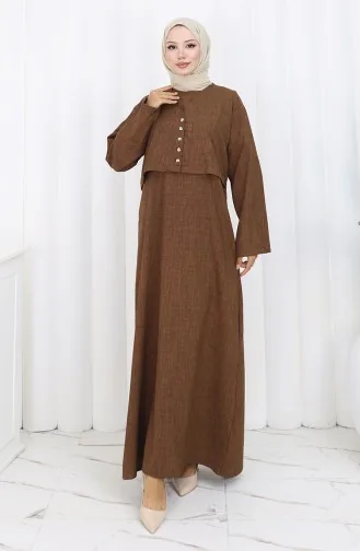 Ceket Jile İkili Takım 2155-08 Kahverengi