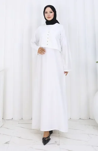 سترة وصدرية بدلة من قطعتين 2155-09 أبيض 2155-09