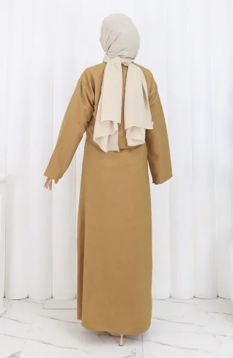 سترة صدرية بدلة من قطعتين 2155-10 حليب قهوة 2155-10