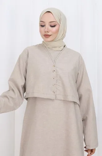 سترة صدرية بدلة من قطعتين 2155-12 من المنك 2155-12