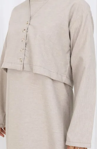 سترة صدرية بدلة من قطعتين 2155-12 من المنك 2155-12