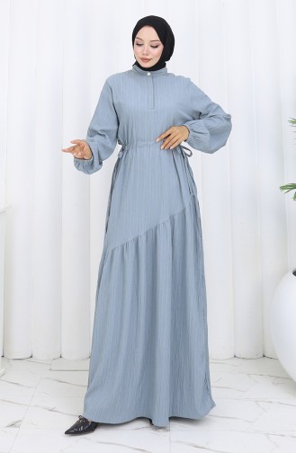 Pleated Skirt Dress 2157-05 Gray 2157-05
