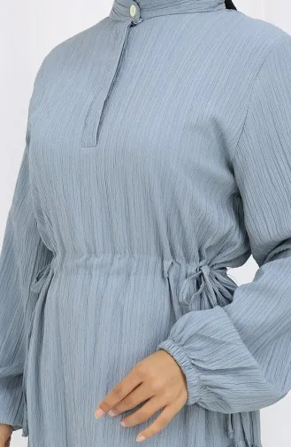 فستان تنورة مطوية 2157-05 رمادي 2157-05