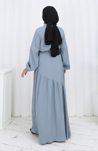 Pleated Skirt Dress 2157-05 Gray 2157-05