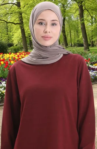 سترة شعار 0012D-01 عنابي داكن 0012D-01