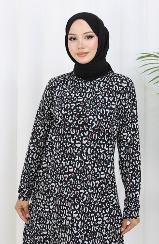 Patterned Tunic 1001A-01 Black 1001A-01