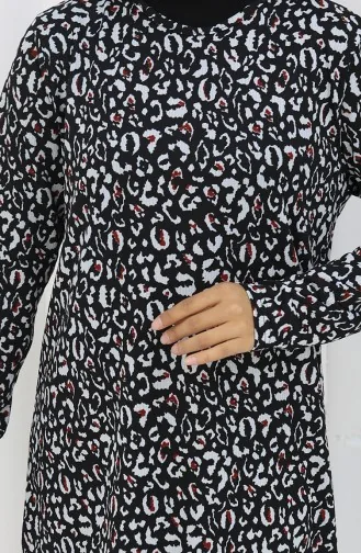 Gestreepte Tuniek 1001A-01 Zwart 1001A-01