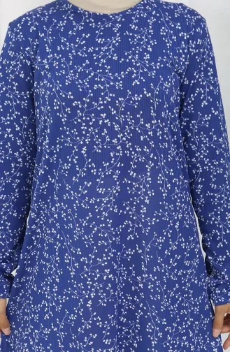 Tunique à Motifs 1001B-01 Bleu Marine 1001B-01