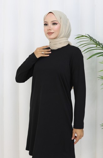 Striped Tunic 1001C-01 Black 1001C-01