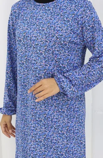 Gemusterte Tunika 1003-01 Indigo 1003-01