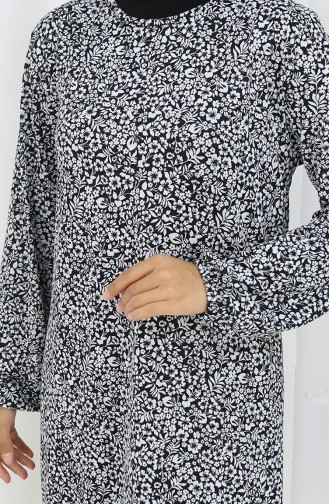 Patterned Tunic 1003A-01 Black 1003A-01