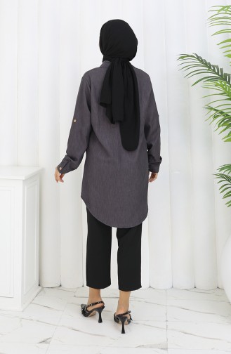 Tuniek Met Knoopjes 0147-07 Antraciet 0147-07