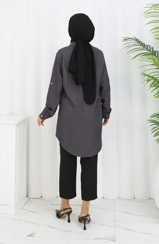 سترة بأزرار 0147-07 أنثراسيت 0147-07