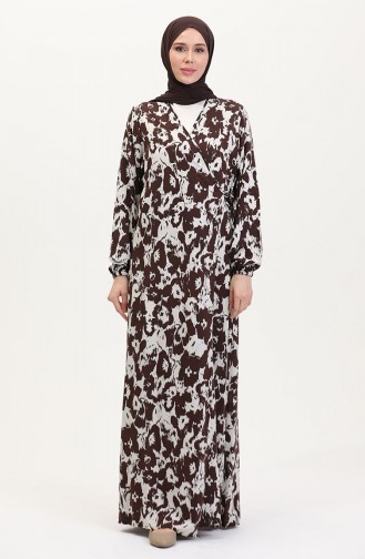 Gebedsjurk Met Zijstrik 4483AK-05 Bruin 4483AK-05