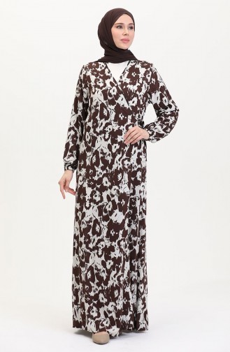 Gebedsjurk Met Zijstrik 4483AK-05 Bruin 4483AK-05