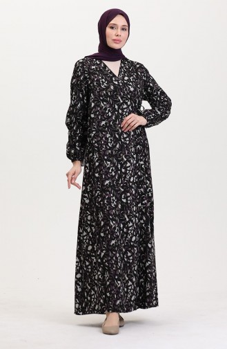 ثوب صلاة برباط جانبي 4483AL-02 أرجواني 4483AL-02