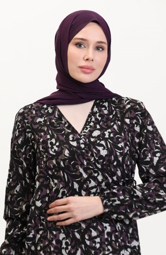 ثوب صلاة برباط جانبي 4483AL-02 أرجواني 4483AL-02