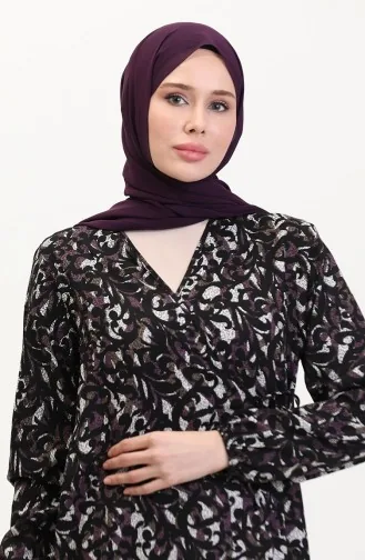 Side Tie Prayer Dress 4483AL-02 Plum 4483AL-02