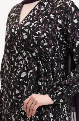 Side Tie Prayer Dress 4483AL-02 Plum 4483AL-02