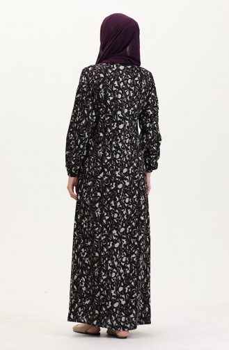 ثوب صلاة برباط جانبي 4483AL-02 أرجواني 4483AL-02