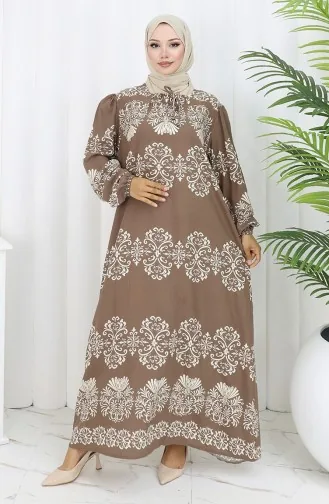 Viscose Kraagjurk Met Waterrok 984585G-07 Minkwit 984585G-07