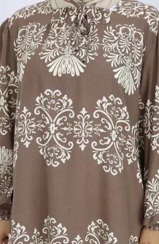 Viscose Kraagjurk Met Waterrok 984585G-07 Minkwit 984585G-07