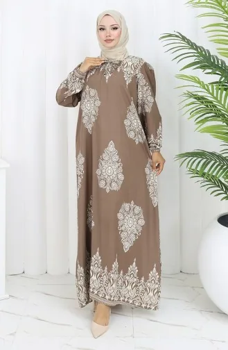 Viscose Kraagjurk Met Watervaste Rok 984585L-02 Mink White 984585L-02