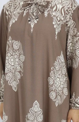 Viscose Kraagjurk Met Watervaste Rok 984585L-02 Mink White 984585L-02