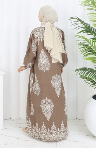 Viscose Kraagjurk Met Watervaste Rok 984585L-02 Mink White 984585L-02