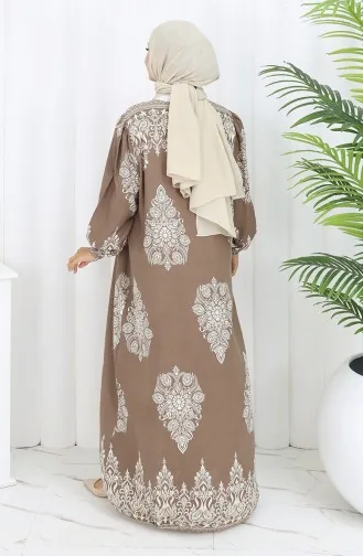 Viscose Kraagjurk Met Watervaste Rok 984585L-02 Mink White 984585L-02