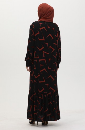 Patterned Dress 0455-01 Black Brick 0455-01