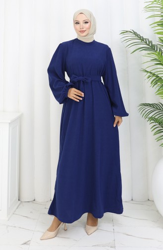 Robe Ceinturée à Manches élastiquées 2161-06 Saks 2161-06