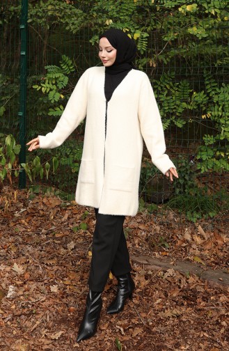 Knitwear Pocket Cardigan 0412-02 Beige 0412-02