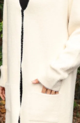 Gebreid Vest Met Zakken 0412-02 Beige 0412-02