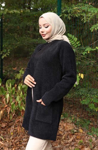 Knitwear Pocket Cardigan 0412-03 Black 0412-03