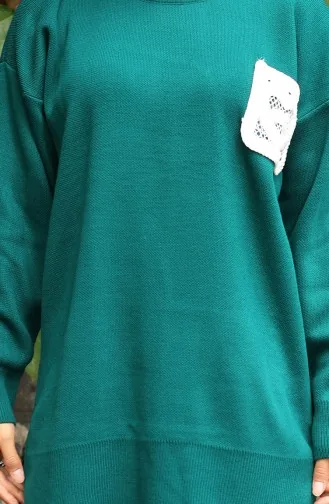 Triko Tunik Pantolon İkili Takım 1029-01 Petrol